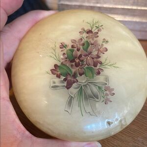 Floral Decorative Box - Cream